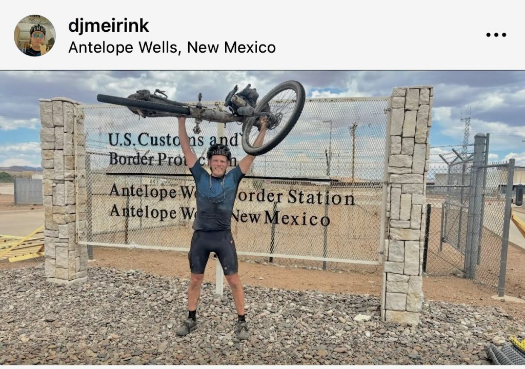 Dirk-Jan Meirink fietst en finisht Tour Divide 2025