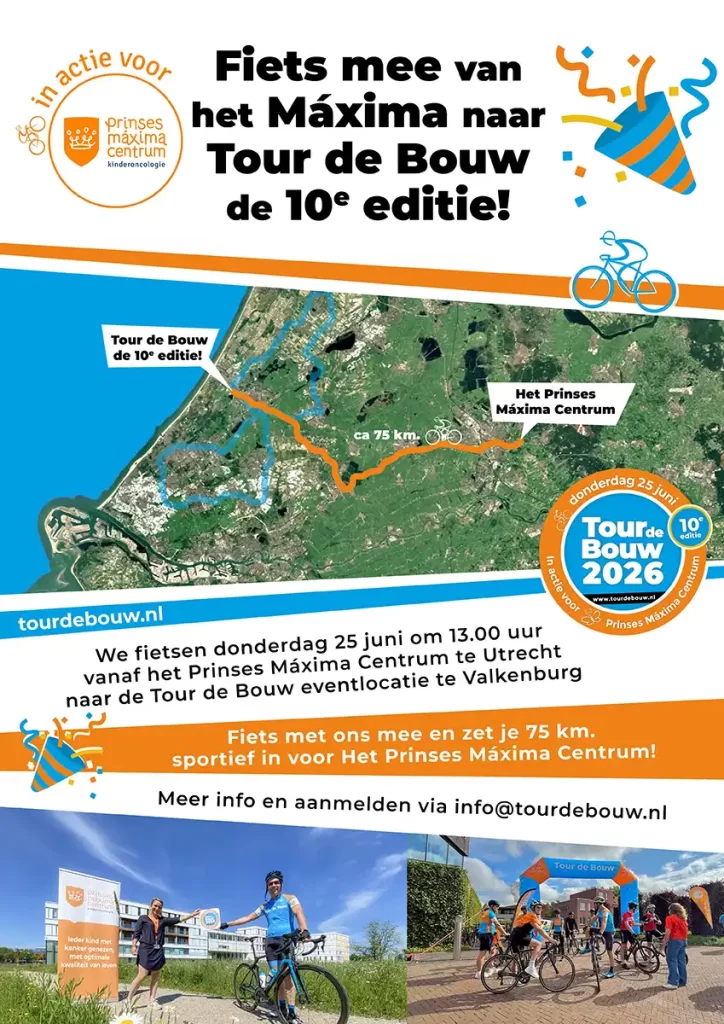 fiets mee van het maxima naar tour de bouw
