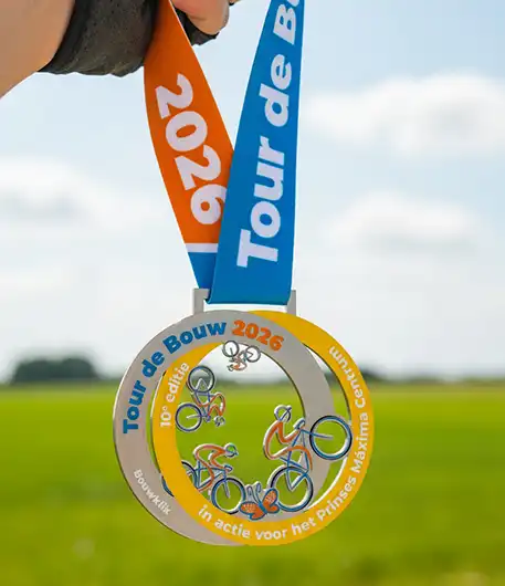 Tour de Bouw 2026 medaille concept