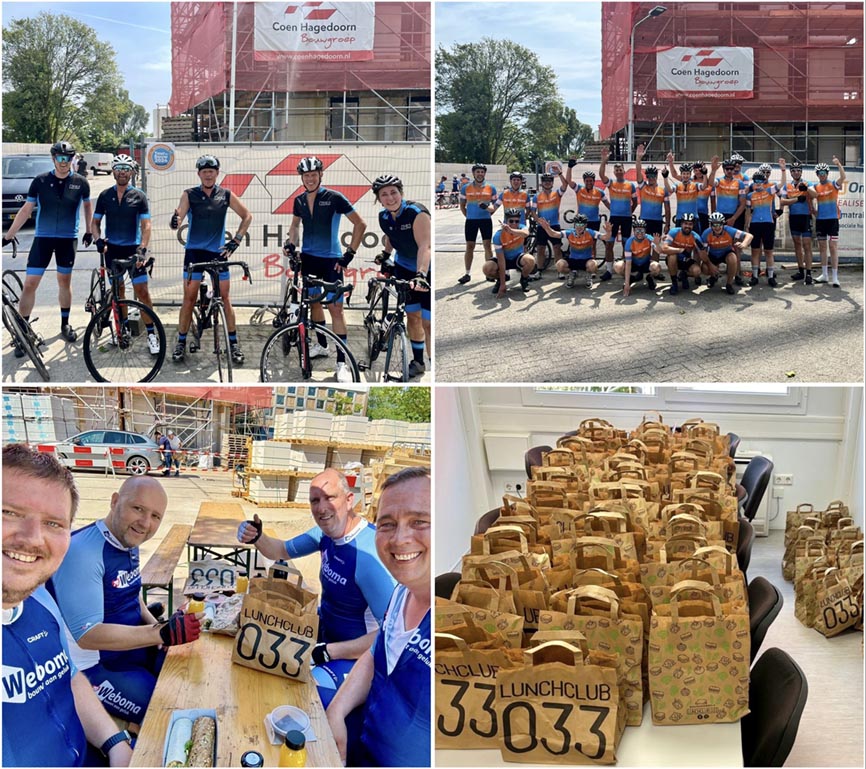 Tour de Bouw 2024 lunchlocatie Sumatrahof Leiden - Coen Hagedoorn Bouwgroep