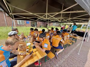 Tour de Bouw 2025 Lunchlocatie Van Wijnen COA AZC Katwijk